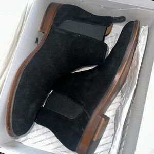 Aldo black suede ankle boots